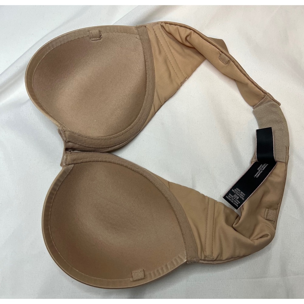 Victoria's Secret Very Sexy Strapless Padded Bra 32B Beige Nude Convertible - Picture 3 of 5